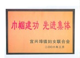 先进集体证书